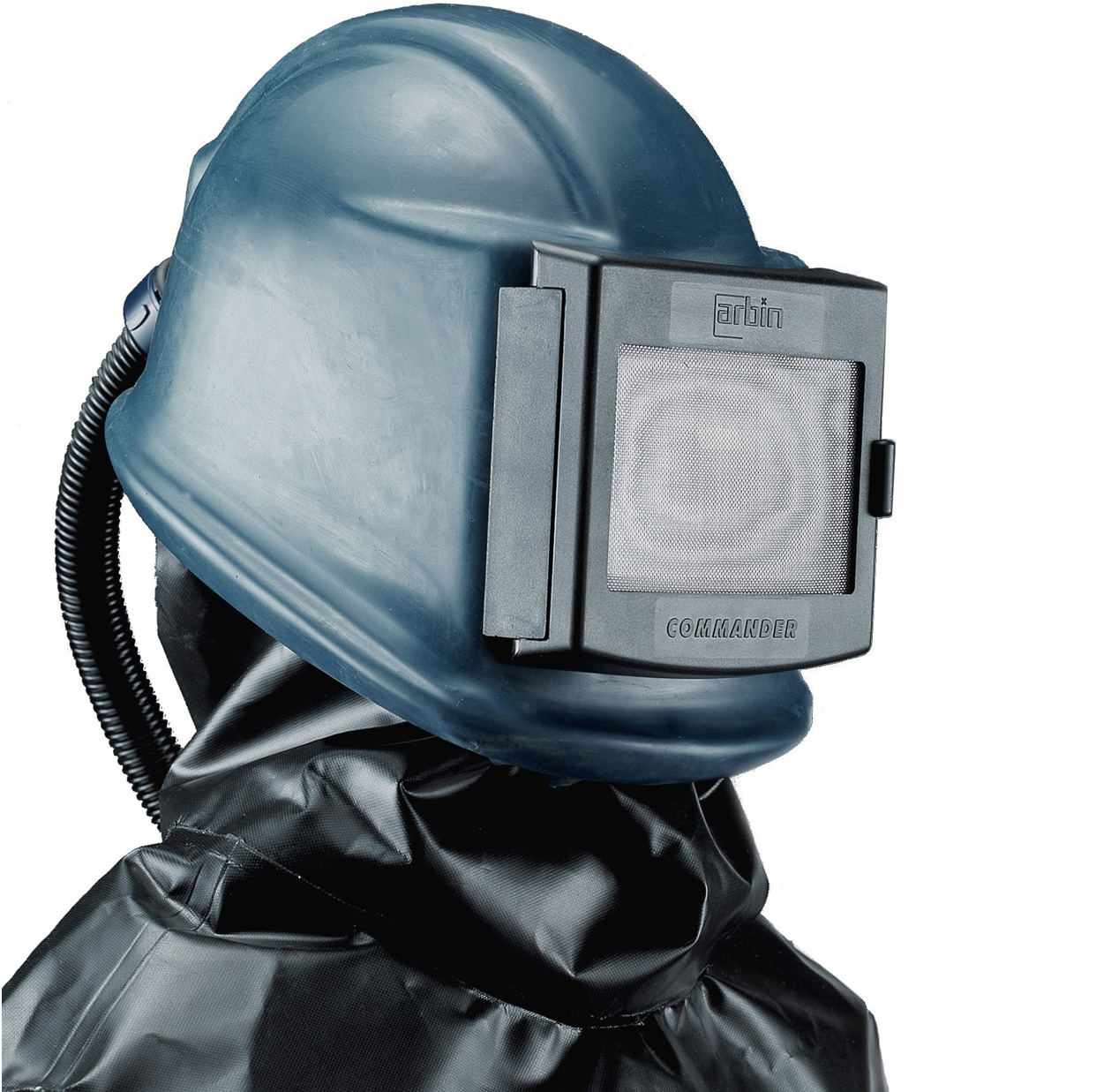 Schutzmaske, Strahlhelm, Schutzbekleidung