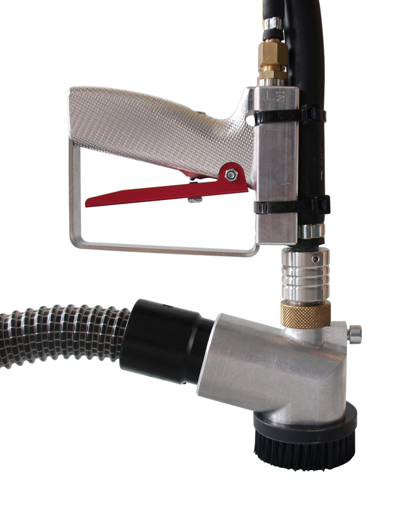 Absaugkopf, Staubbürste, staubfrei Strahlen