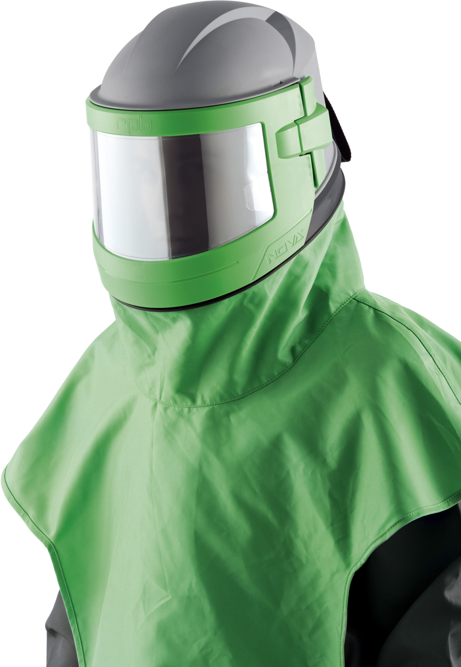 Schutzmaske, Strahlhelm, Schutzbekleidung