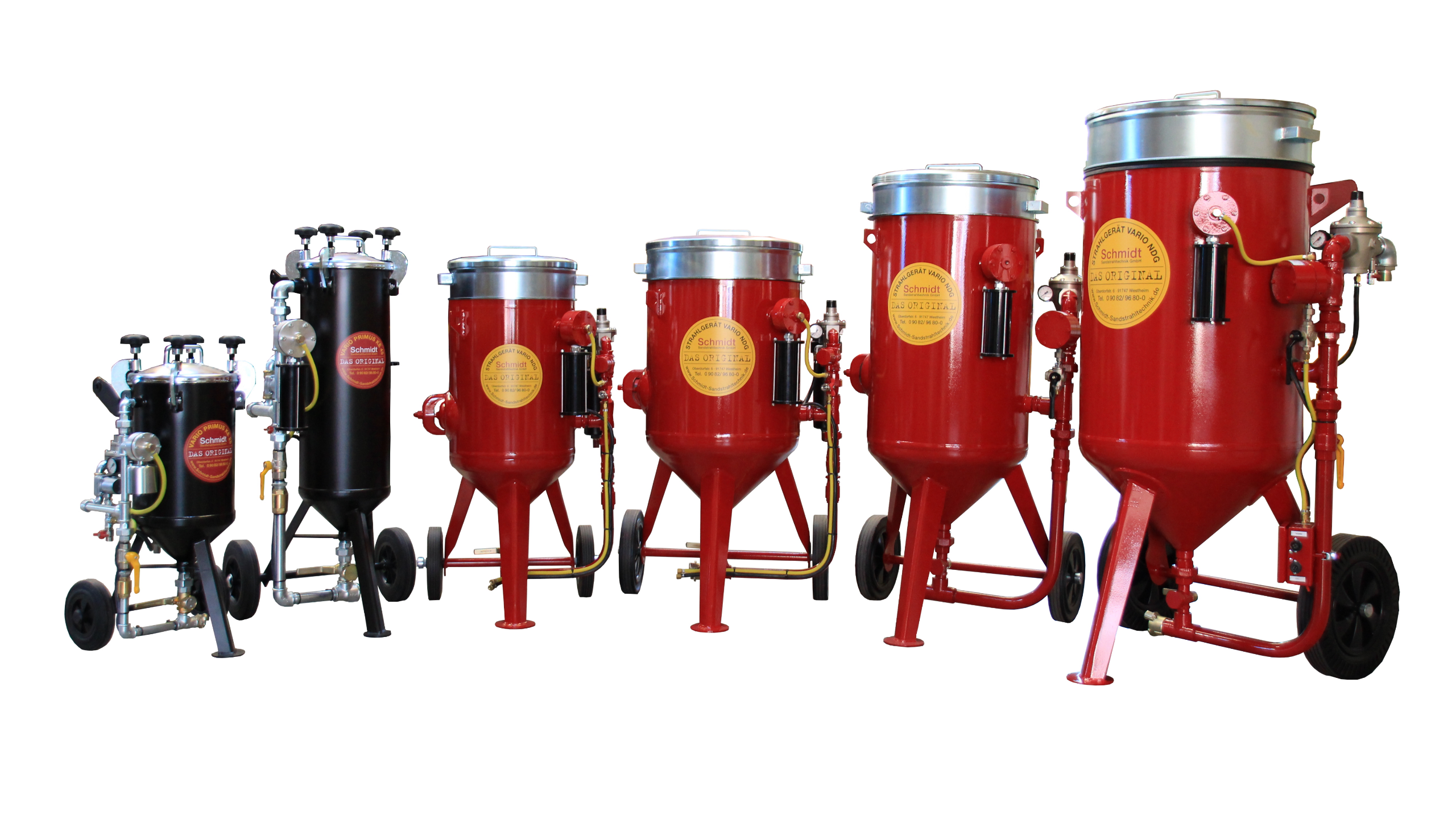 Sandstrahlgeräte, Druckstrahlgeräte, Strahlgeräte