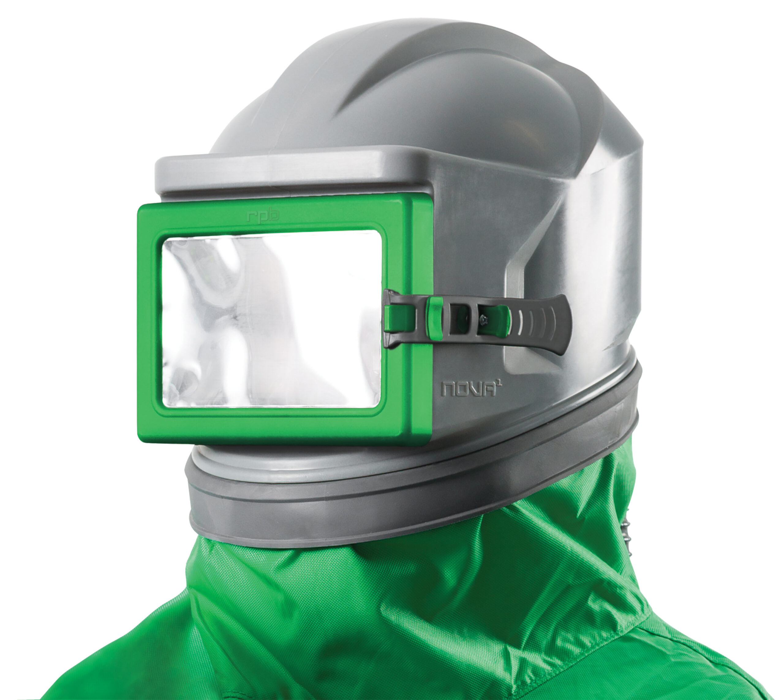 Schutzmaske, Strahlhelm, Schutzbekleidung