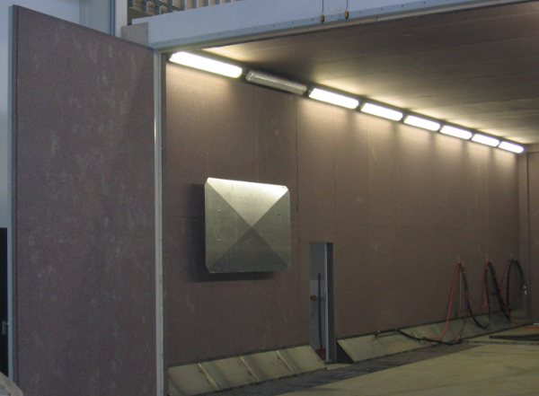 Strahlhalle, Strahlraum, Strahlkabine, Strahlhaus, Schrapperboden, Strahlmittelreinigung