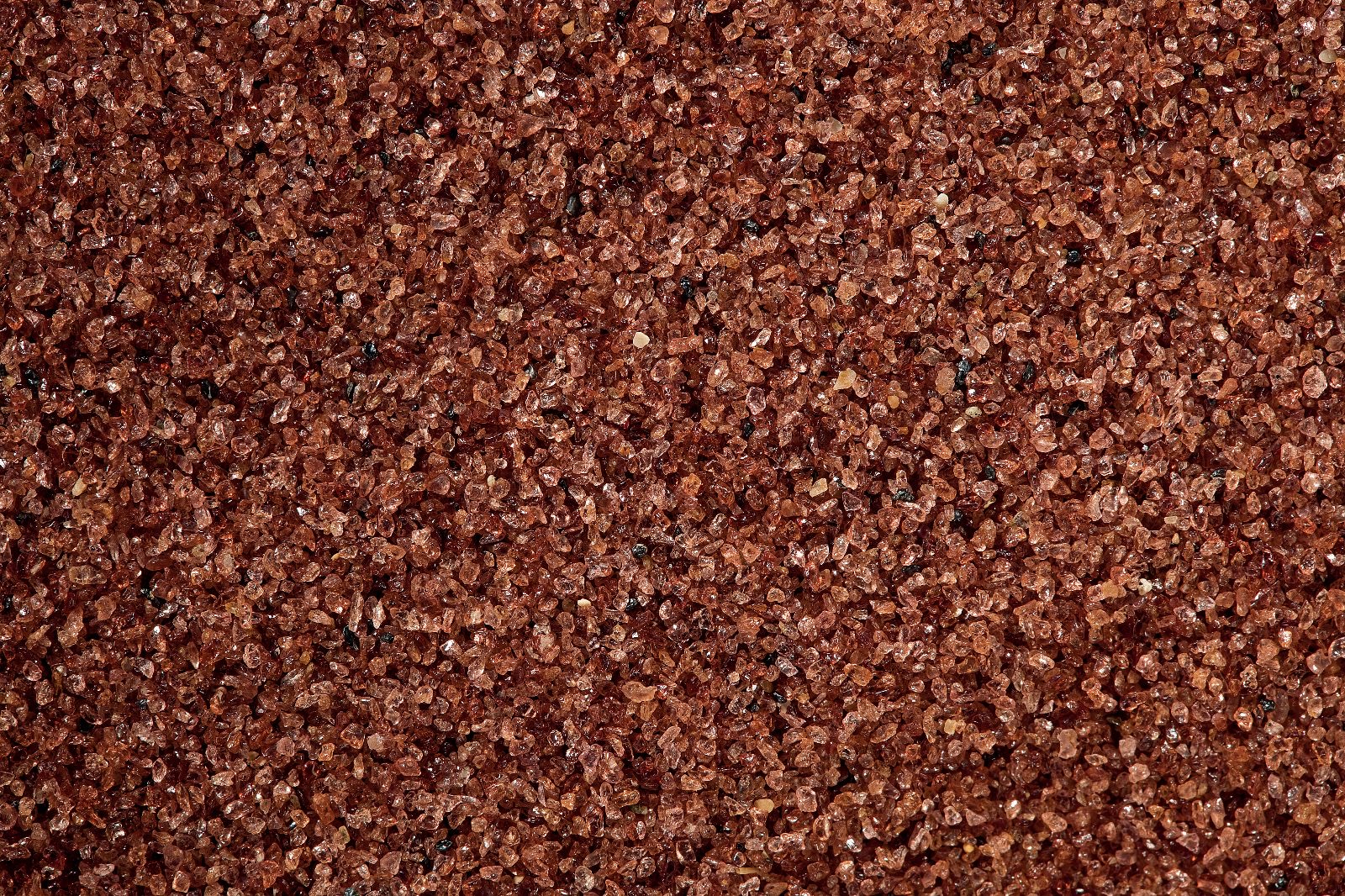 Granatsand, Garnet, Speziareinigungsgranulat, Strahlmittel, Enwegstrahlmittel, Mehrwegstrahlmittel