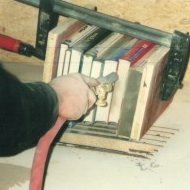 Strahlen, Sandstrahlen, Denkmal, Papierreinigung