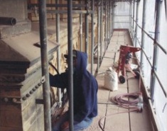 Natursteinreinigung, Sandstrahlen, Strahlen